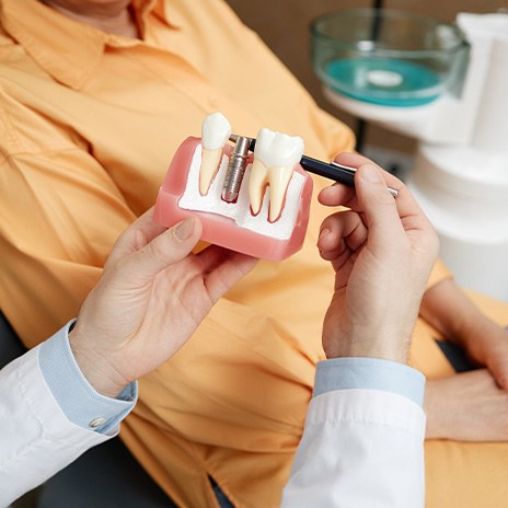 a dental patient during an appointment