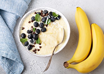 a fruit smoothie bowl