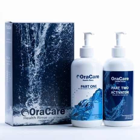 Packaging for OraCare mouth rinse