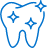 Sparkling tooth icon