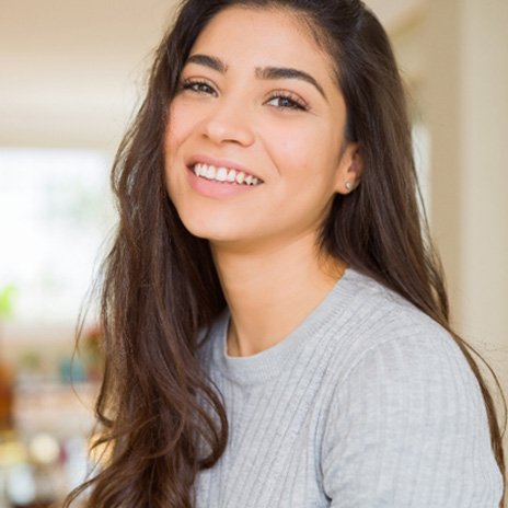 Woman with beautiful teeth smiling